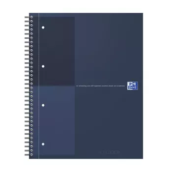 Oxford International Collegeblock anteckningsblock, DIN A4+, linjerat, hårt omslag, spiralbindning, 80 blad, 1 st (400194458)