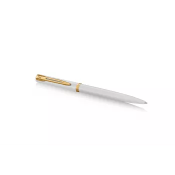 Waterman Allure Impression kulspetspenna, vit lack, guldkromdekor, medium blått bläck 2225511