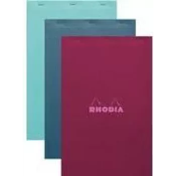 Rhodia No. 19 A4+ rutat skrivblock, olika färger, 5-pack 19100C