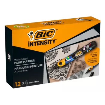 BIC Intensity permanentmarker, rund spets, svart, 1,5-2,3 mm, 1 st (5274771)