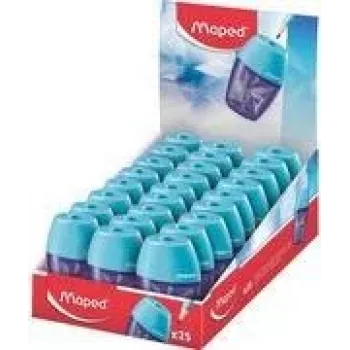 Maped ARCTIC pennvässare med spånbehållare, transparent blå, 25 st displaybox 034037