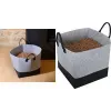 EDA Pellet Storage Bag, Felt, 60 Liters, Grey / Black, 40 kg Capacity, 1 Piece 010487 G.BT