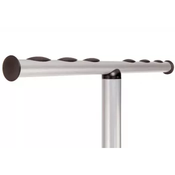 MAUL Wavy-2 klädställning med paraplyhållare, silver/svart 9405390