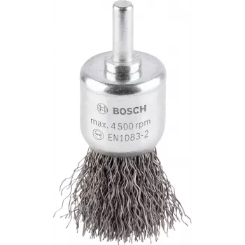 Bosch 1 609 200 269 ståltrådborste, vågig stål, 25 mm, 6 mm skaft