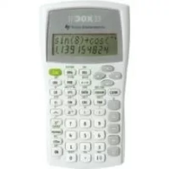 Texas Instruments TI-30X IIB vetenskaplig miniräknare, 2-radig LCD, batteridriven, svart