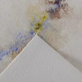 CANSON Montval A4 Watercolour Block, 300 gsm, 12 Sheets, Fine Grain, Glued on Short Side C518408000