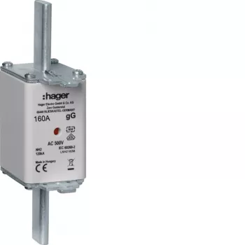 HAGER LNH2160M NH2 säkring 160A 500V gG med smältindikator