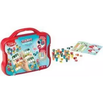 Maped Creativ alfabet självfärgande stämpelset, 26 bokstäver, plastask 907089
