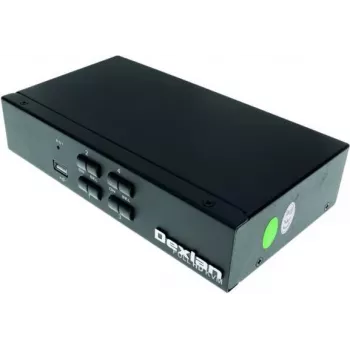 Dexlan HDMI 1.4 KVM-switch, 4K UHD, USB, 4-port, skrivbordsmodell (061093)