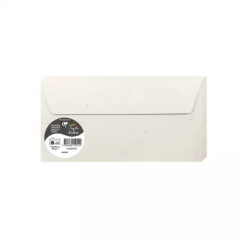 Pollen by Clairefontaine DL-kuvert, natur 100 % återvunnet papper, 120 g/m², 110 x 220 mm, 1 st (55012C)