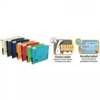 ELBA chic ULTIMATE hängmapp, DIN A4, antracit, stängda sidor, Canson-kartong, 25-pack (85743 AZ)
