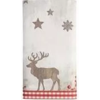 PAPSTAR julduk X-Mas Deer, tygliknande, Airlaid, 120 x 180 cm, 1 st (37225)