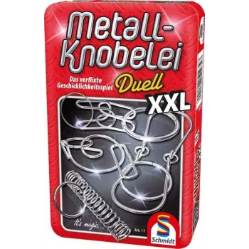 Schmidt Spiele Metal Puzzle Duell XXL - skicklighetsspel pussel reseutgåva från 7 år