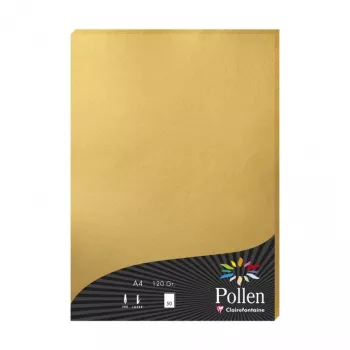 Clairefontaine Pollen A4 guld 120gsm papper - 25 ark 4200C
