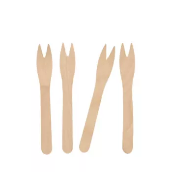 PAPSTAR pure pommesgaffel, björkträ, 121 mm, biologiskt nedbrytbar, 1 st 82557