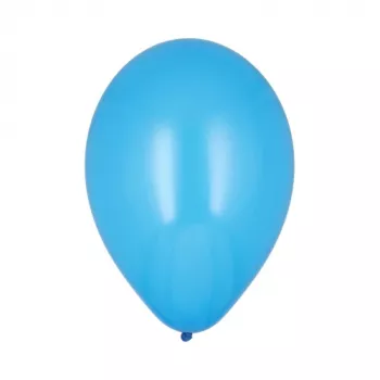 PAPSTAR blå partypallonger, 250 mm diameter, 100-pack, heliumlämpliga 18953