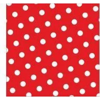 PAPSTAR Dots pappersservetter, 330 x 330 mm, röd, 3-lagiga, 1/4-vikning, 20 st 82756