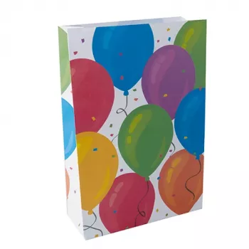 PAPSTAR partypapperspåse ballong, 190 x 280 x 70 mm, blockbotten, sidoveck 70 mm, 1 st (88377)