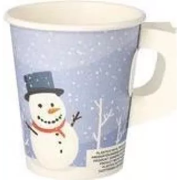 PAPSTAR 50 engångsmuggar Snowtime 0,2 l (89845)
