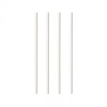 PAPSTAR pure papperssugrör, 200 mm, 6 mm, vit, hållbart, 250 st (87513)