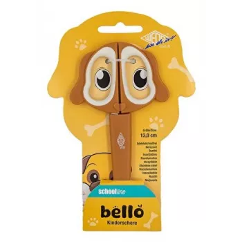 WEDO BELLO papperssax, rund spets, 130 mm, för högerhänta, rostfritt stål, Softgrip, 1 st 736 004