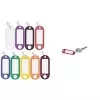 WEDO nyckelring med ring, diameter 18 mm, violett plasthölje, vit skrivbar utbytbar etikett 262 801808
