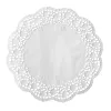 PAPSTAR rund tårtspets, 320 mm, vitt präglat spetspapper, 40 g/m², 1 st (12456)