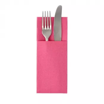 PAPSTAR ROYAL Collection servettväska, fuchsia, tygliknande premium-tissue, 40 x 40 cm, 50 st (37331)