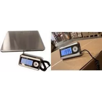 Little Balance LB 8371 Pro e-200 digital paketvåg, 200 kg kapacitet, 50 g avläsbarhet, rostfri plattform, separat LCD-display