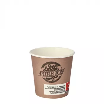 PAPSTAR pappmugg Pure Joy, 0,1 l, Ø 6 cm, PLA-belagd (87866)