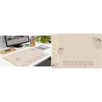 SIGEL pappersskrivbordsunderlägg Natural Leaves, DIN A2, 30 ark, 80 g/m², limmade, med 2-årsplanerare H6315