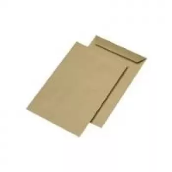 MAILmedia 301017 fraktpåse E4, utan fönster, våtlimmad, brun, 130 g/m²