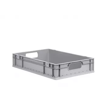 allit ProfiPlus EuroEco O612 grå eurobox 600x400x120 mm, 24 L, PP, öppna handtag, stapelbar 456809