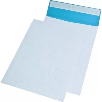 MAILmedia B4 trådvävt förstärkt självhäftande fraktkuvert, vit/blå, 250 x 353 mm 391080