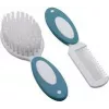 Olympia H+H babyhårborste- och kamm-set BS 868, naturborst, extra mjuk, vit, 98374