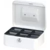 MAUL kassaskrin vit 200x170x90 mm stål med cylindriskt lås och 2 nycklar 56102-02