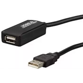 E+P CC 508/10 USB 2.0 förlängningskabel, 10 m, svart 924560