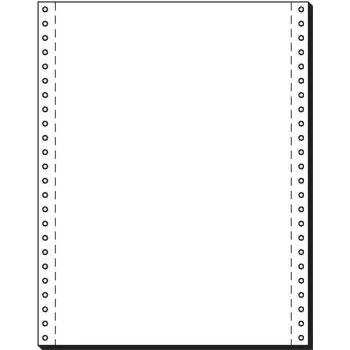 SIGEL ändlöst papper, 305 x 240 mm, 70 g/m², 2000 blad, enkelbladperforering, vitt 12241