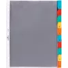 DURABLE A4 dokumentfickregister, 10 delar, färgsorterade flikar, polypropen 663219
