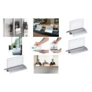DURABLE PRESENTER DE LUXE bordsnamnskylt A4 liggande 105x297 mm transparent 820319
