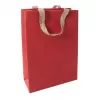 SIGEL Red Coco stor presentpåse, jutfiberpapper, röd, 1 st (ET010)