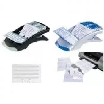 DURABLE TELINDEX DESK VEGAS roterande kortregister, 500 kort, 100x72 mm, svart 241223