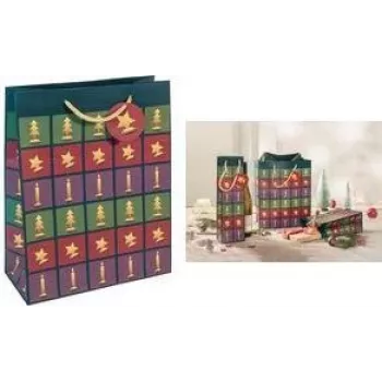 SIGEL julklappspåse i cut-out-stil, liten, papper 157 g/m², matt, 1 st (GT047)