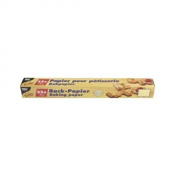 PAPSTAR bakplåtspappersark, bruna, 380 x 420 mm, dubbelsidigt non-stick-belagda, värmetåliga upp till 220°C, 24-pack 14201