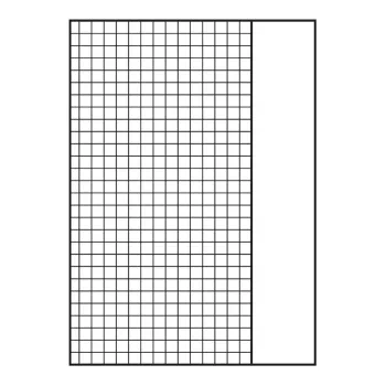 Oxford ringpärm inläggspapper A4 rutigt 50 blad 4-hålat med marginal vit 400131580