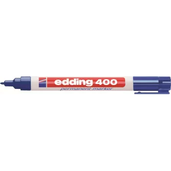 Edding 400 permanentmarker-set 4-400-4-1999, svart/röd/blå/grön, vattenfast