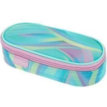 HERLITZ Minty Love pennfodral i polyester, stort huvudfack med innerlock, mintgrön/multicolor 400205922