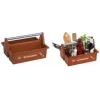 allit McPlus Carry Grillmeister bärväska brun med aluminiumhandtag, 2 stora fack 8500908000