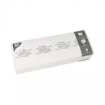 PAPSTAR DAILY Collection snacks servetter, vitt tissue, 1/4-vikning, 250 per förpackning 37406