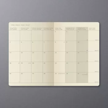 SIGEL Conceptum 2024 fickkalender A6, svart, 1 månad på 2 sidor C2485